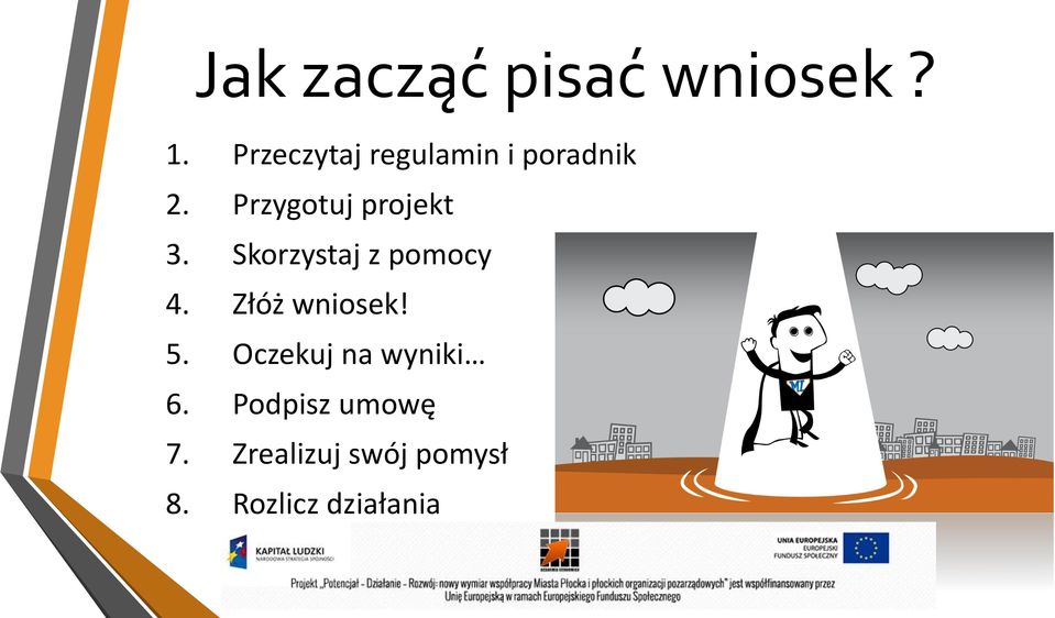 Przygotuj projekt 3. Skorzystaj z pomocy 4.