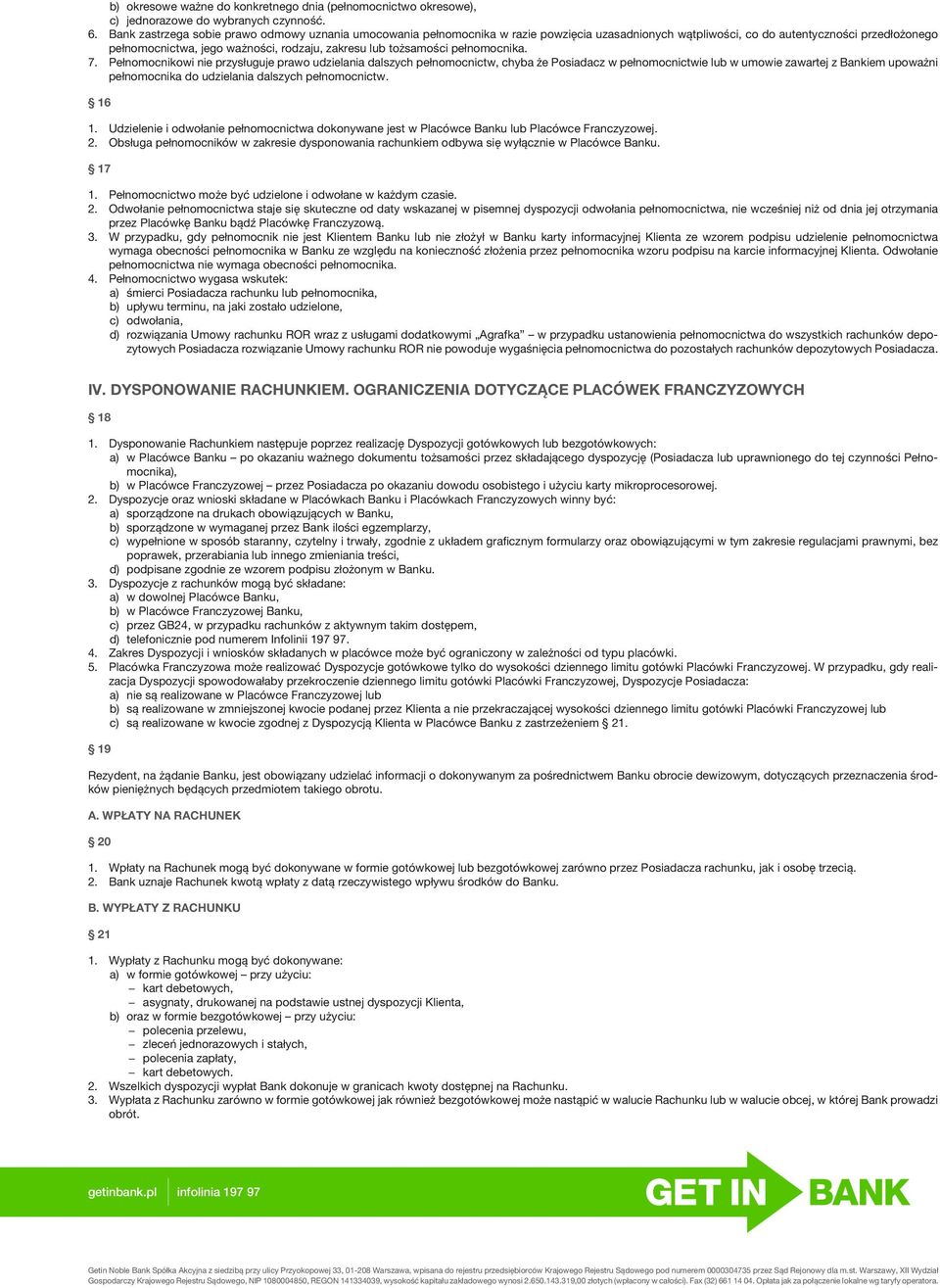 tożsamości pełnomocnika. 7.
