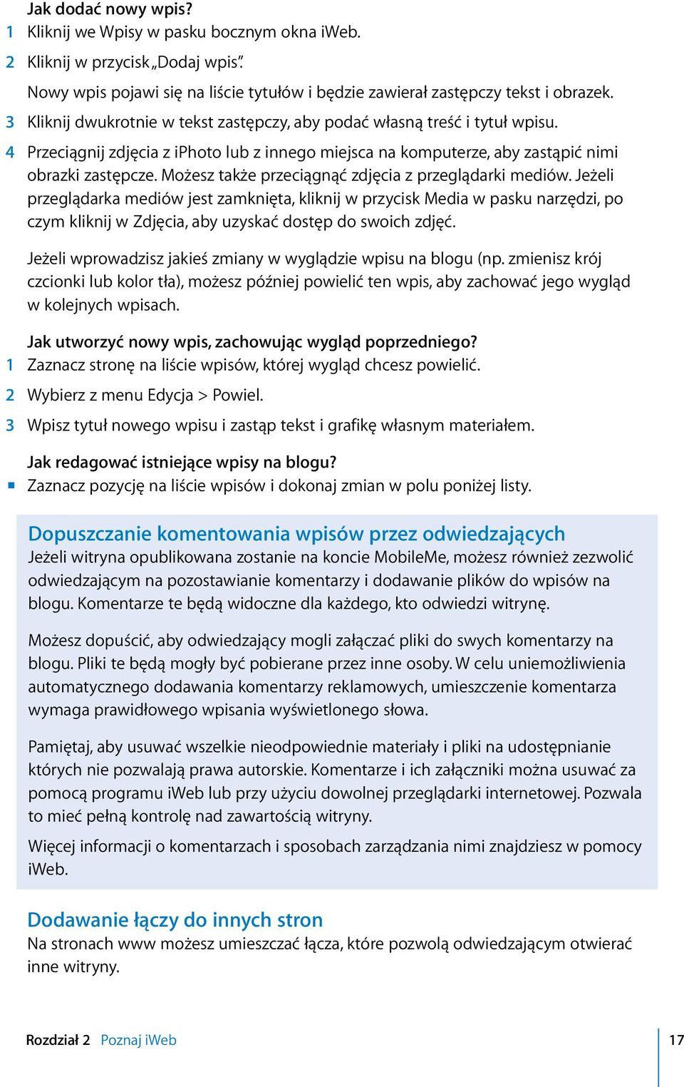 Możesz także przeciągnąć zdjęcia z przeglądarki mediów.