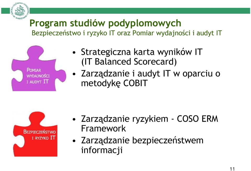 Scorecard) Zarządzanie i audyt IT w oparciu o metodykę COBIT