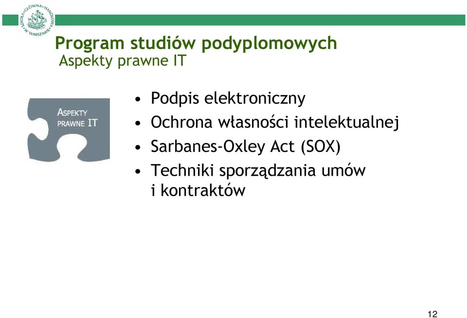 własności intelektualnej Sarbanes-Oxley