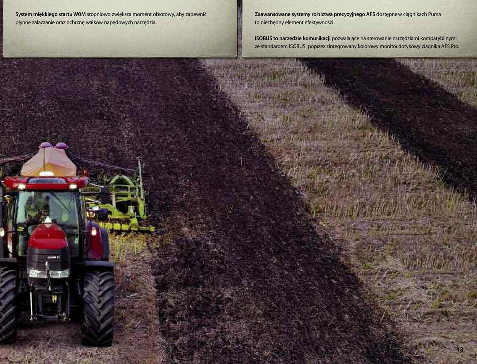 Zaawansowane systemy rolnictwa precyzyjnego AFS dostępne w ciągnikach Puma to niezbędny element