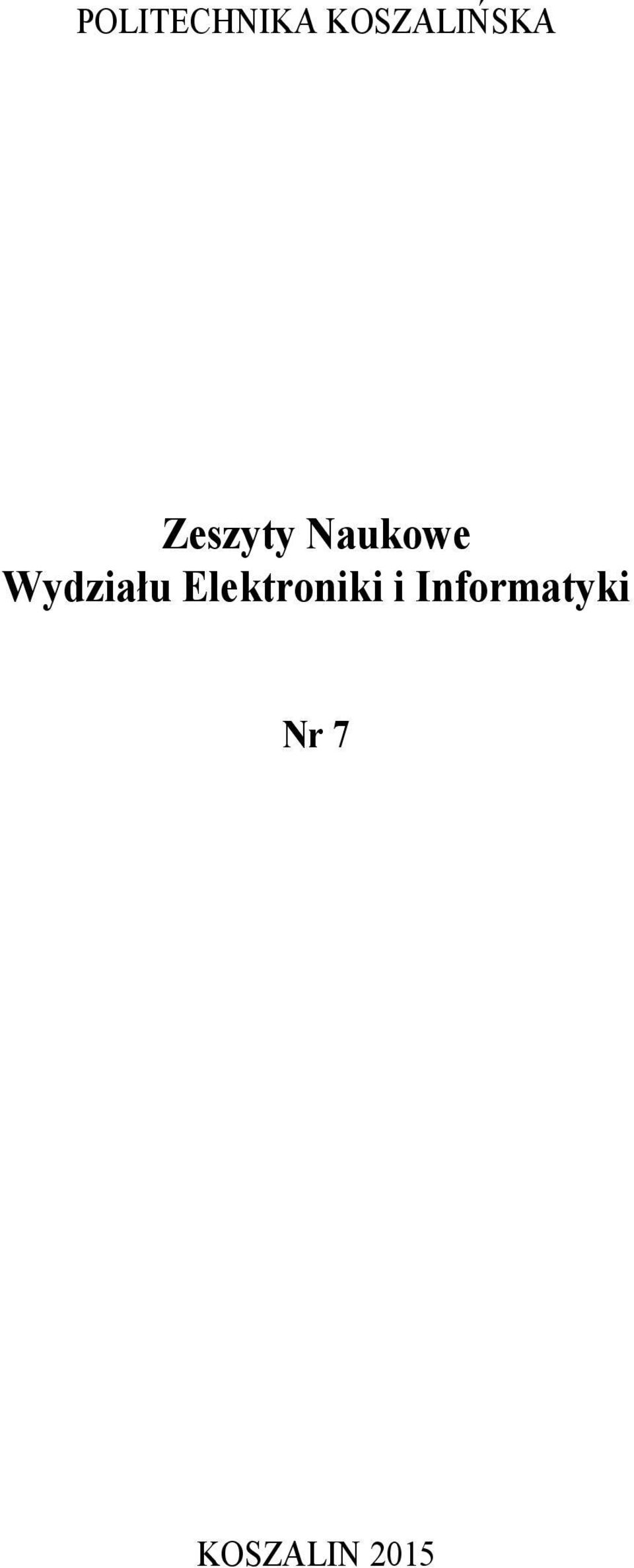Naukowe Wydziału