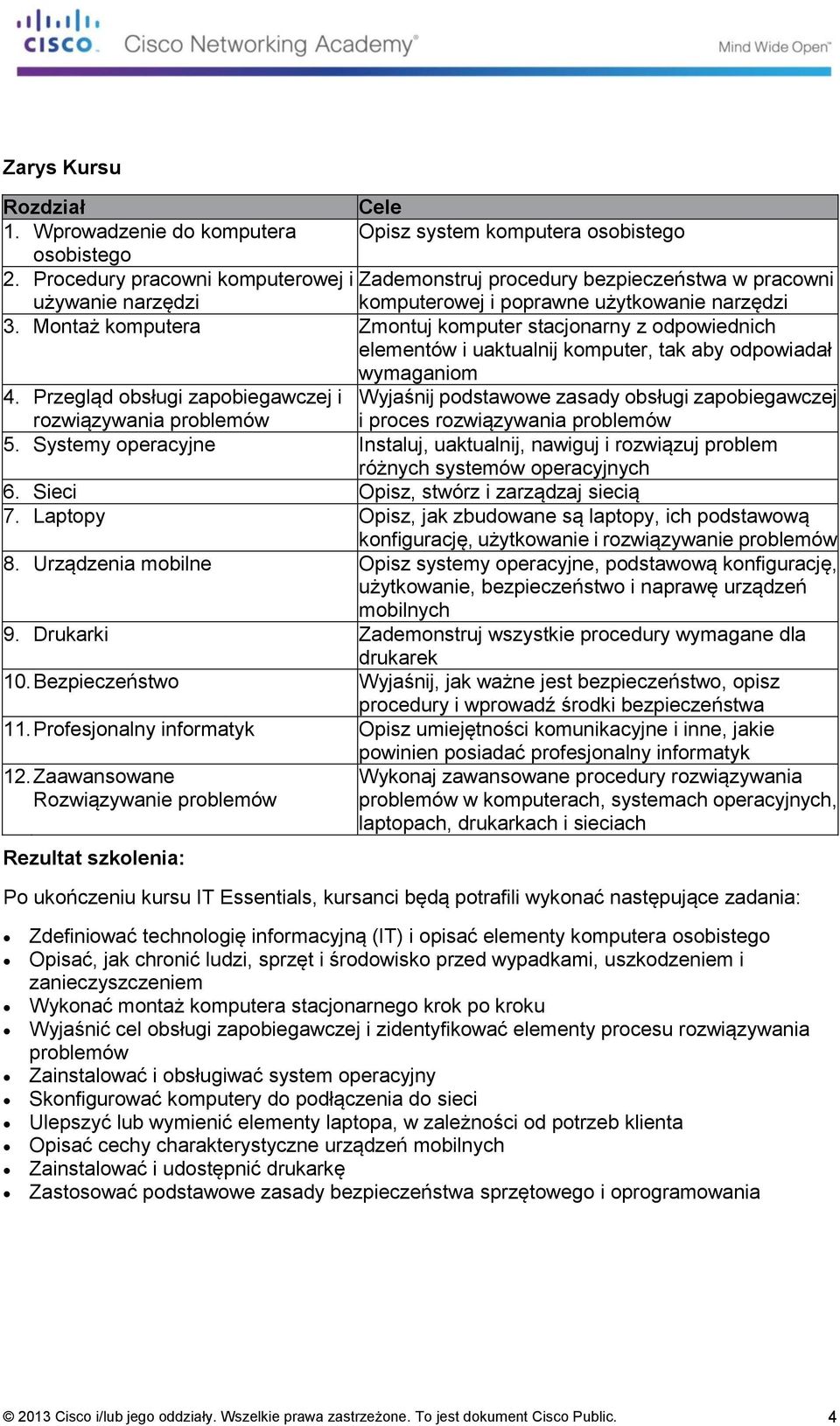 Montaż komputera Zmontuj komputer stacjonarny z odpowiednich elementów i uaktualnij komputer, tak aby odpowiadał wymaganiom 4.