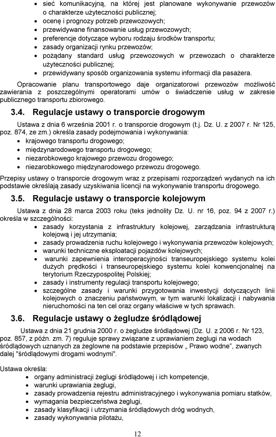 sposób organizowania systemu informacji dla pasażera.