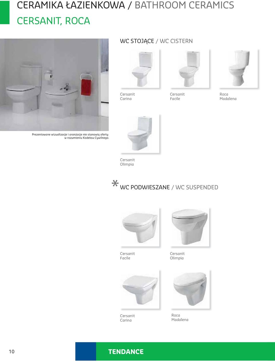 Madalena Cersanit Olimpia WC PODWIESZANE / WC SUSPENDED
