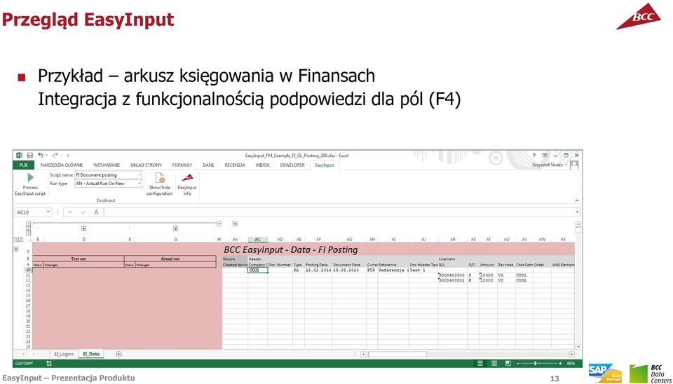 funkcjonalnością podpowiedzi dla pól