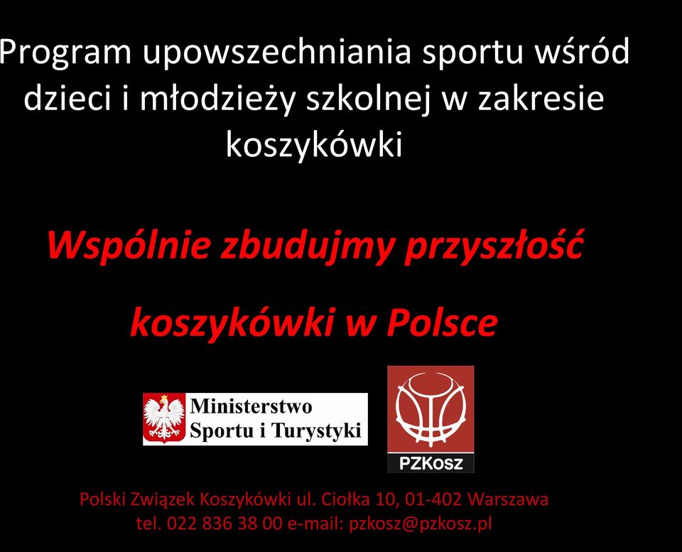 przyszłość koszykówki w Polsce Polski Związek Koszykówki