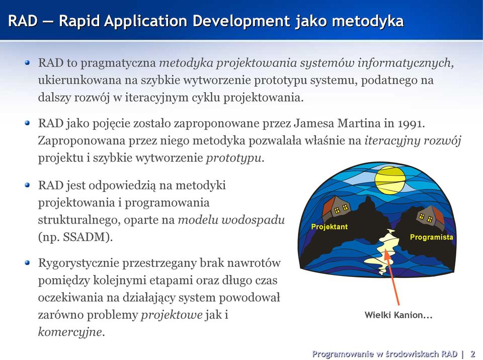 Zaproponowana przez niego metodyka pozwalała właśnie na iteracyjny rozwój projektu i szybkie wytworzenie prototypu.