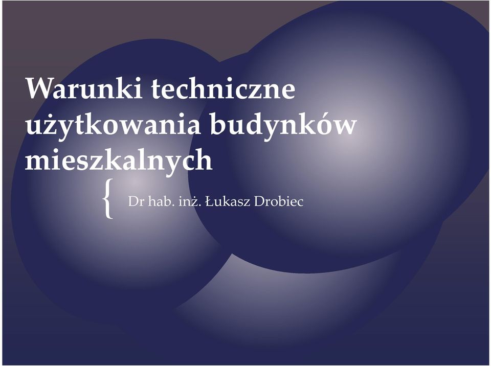 mieszkalnych { Dr