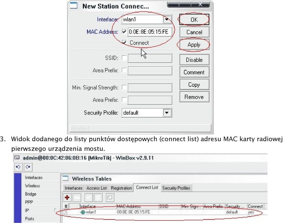 list) adresu MAC karty