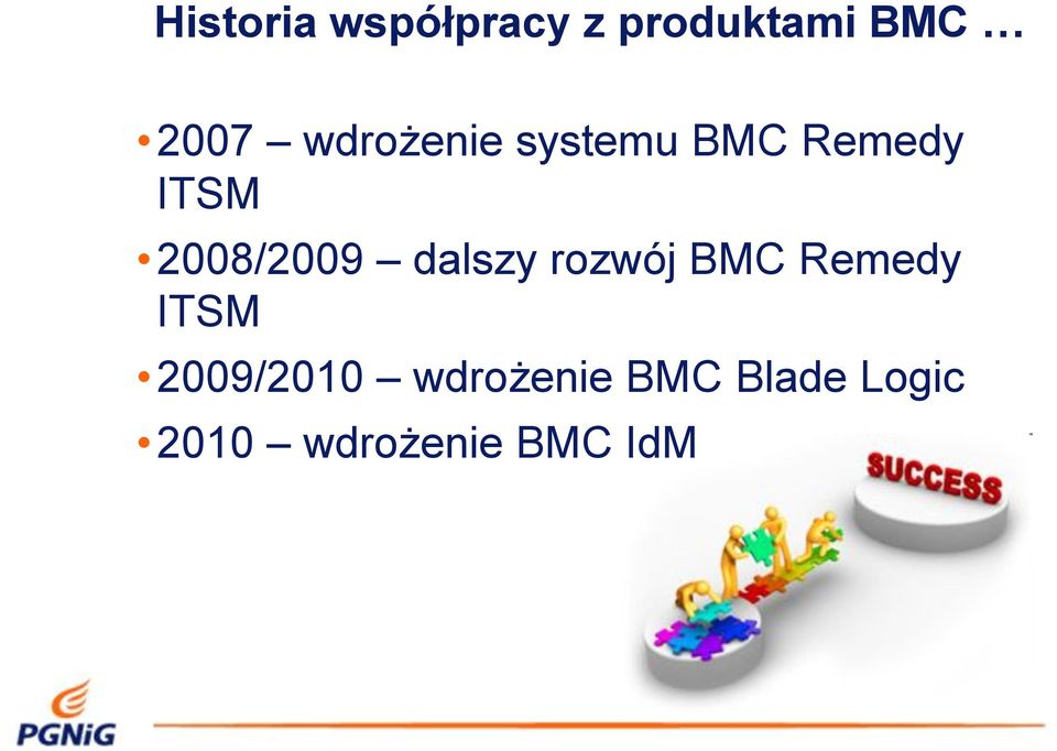 dalszy rozwój BMC Remedy ITSM 2009/2010