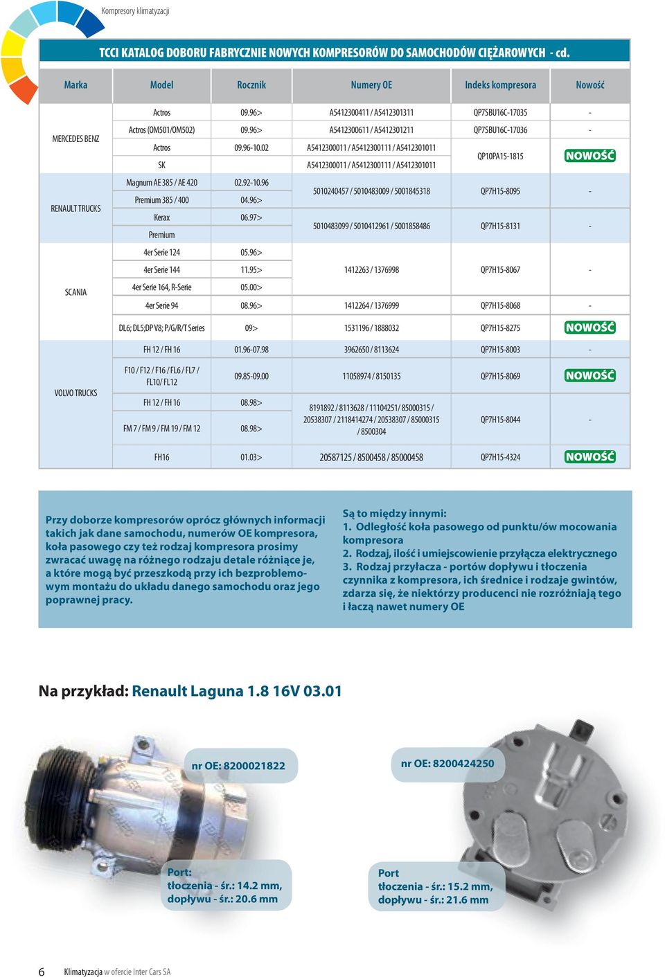 96> A5412300611 / A5412301211 QP7SBU16C-17036 - Actros 09.96-10.02 A5412300011 / A5412300111 / A5412301011 SK A5412300011 / A5412300111 / A5412301011 QP10PA15-1815 Magnum AE 385 / AE 420 02.92-10.