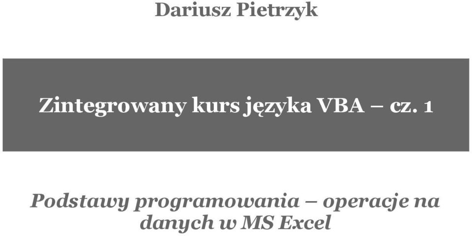 VBA cz.