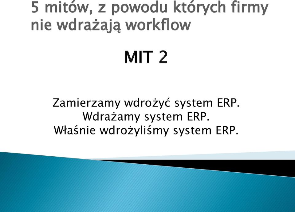 wdrożyć system ERP.