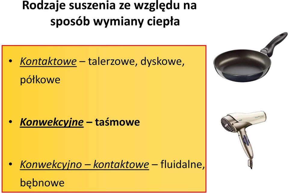 dyskowe, półkowe Konwekcyjne taśmowe