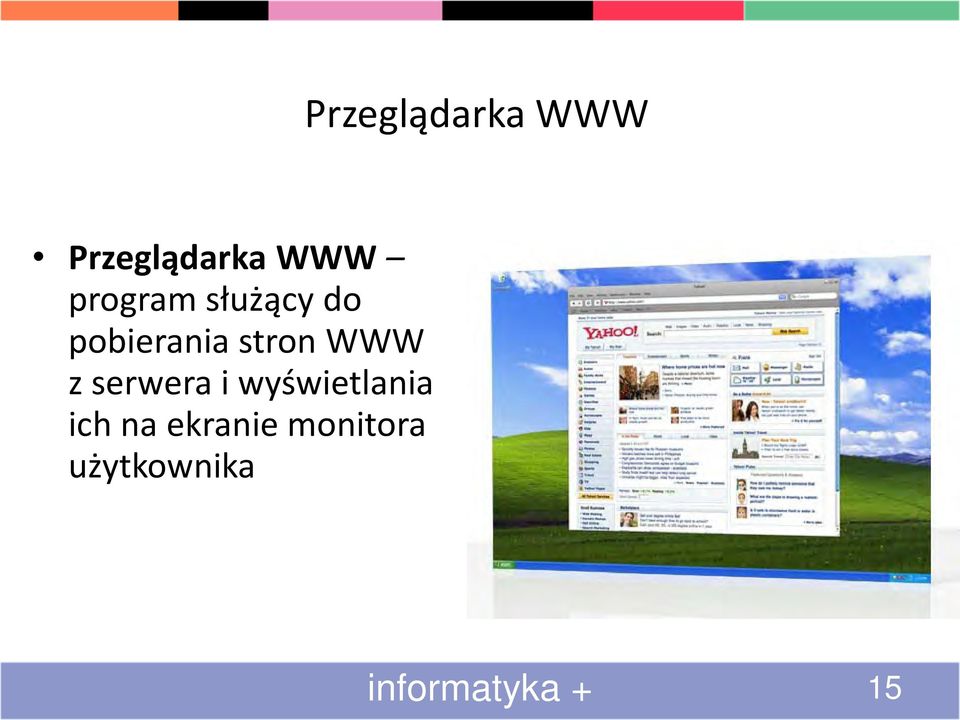 stron WWW z serwera i wyświetlania