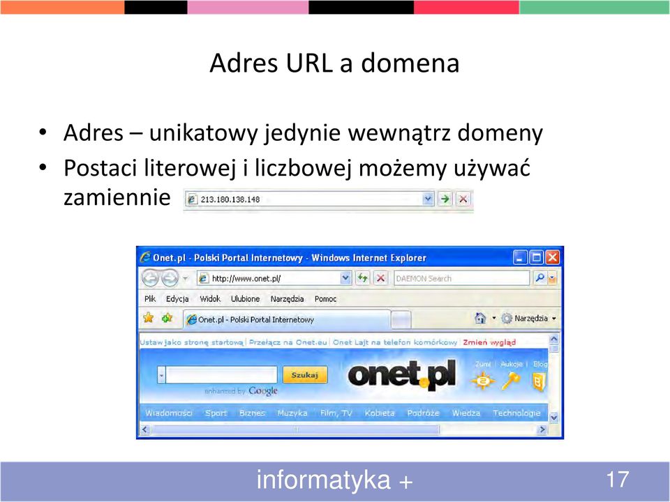 domeny Postaci literowej i