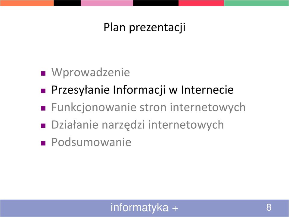 Funkcjonowanie stron internetowych