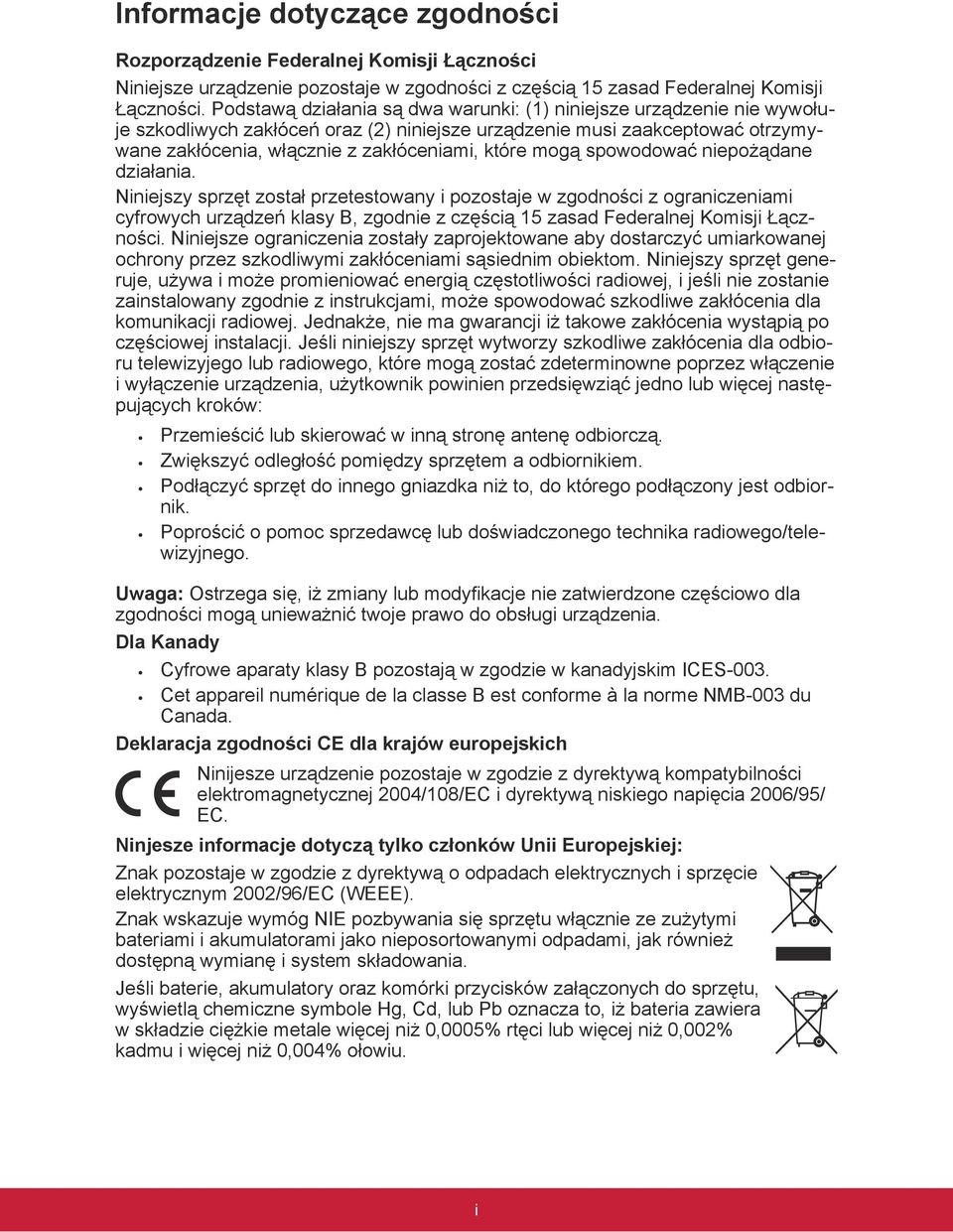 mogą spowodować niepożądane działania.