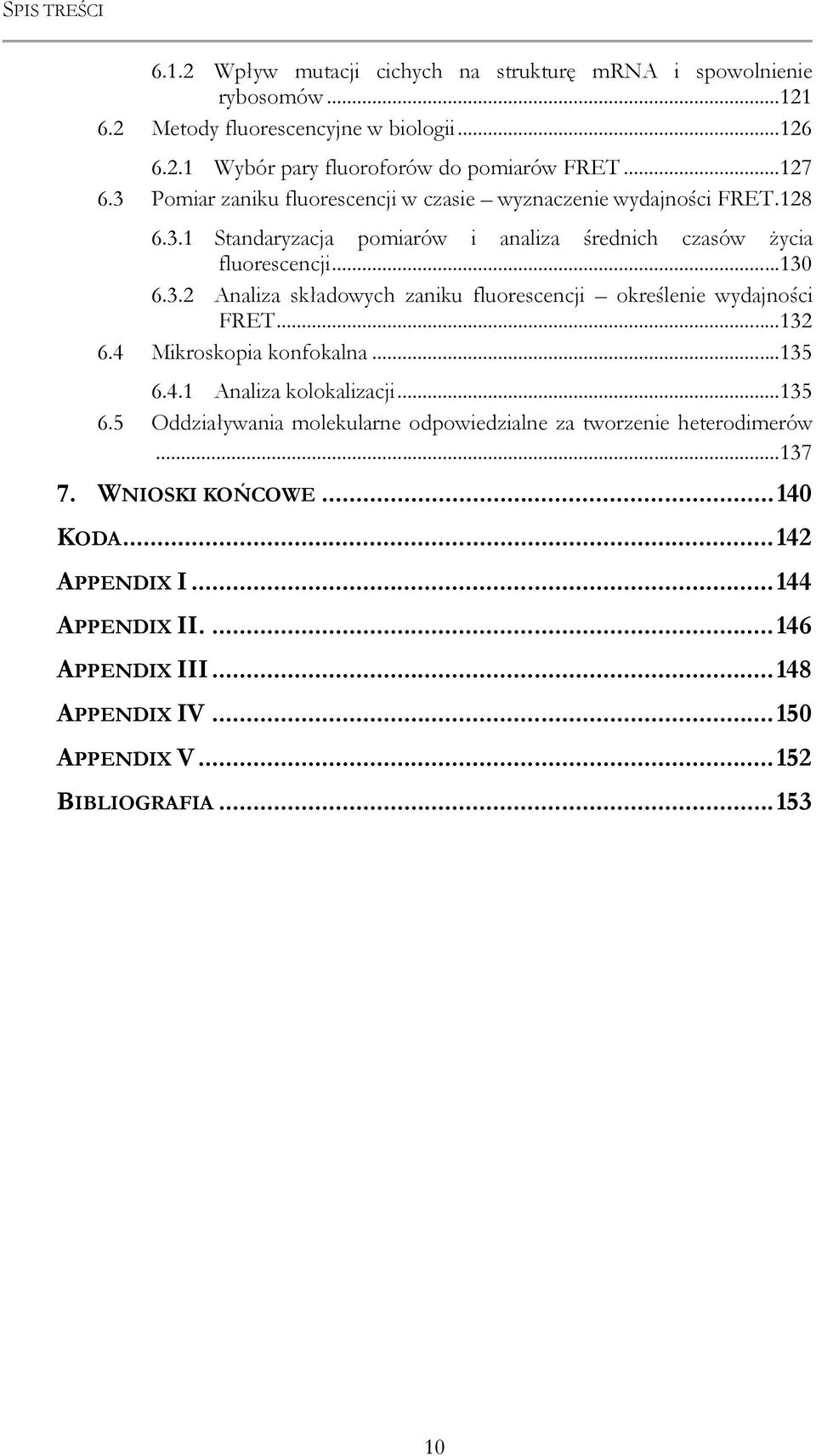 .. 132 6.4 Mikroskopia konfokalna... 135 6.4.1 Analiza kolokalizacji... 135 6.5 Oddziaływania molekularne odpowiedzialne za tworzenie heterodimerów... 137 7. WNIOSKI KOŃCOWE.