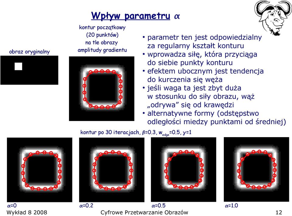 5, =1 parametr ten jest odpowiedzialny za regularny kształt konturu wprowadza siłę, która przyciąga do siebie punkty konturu efektem