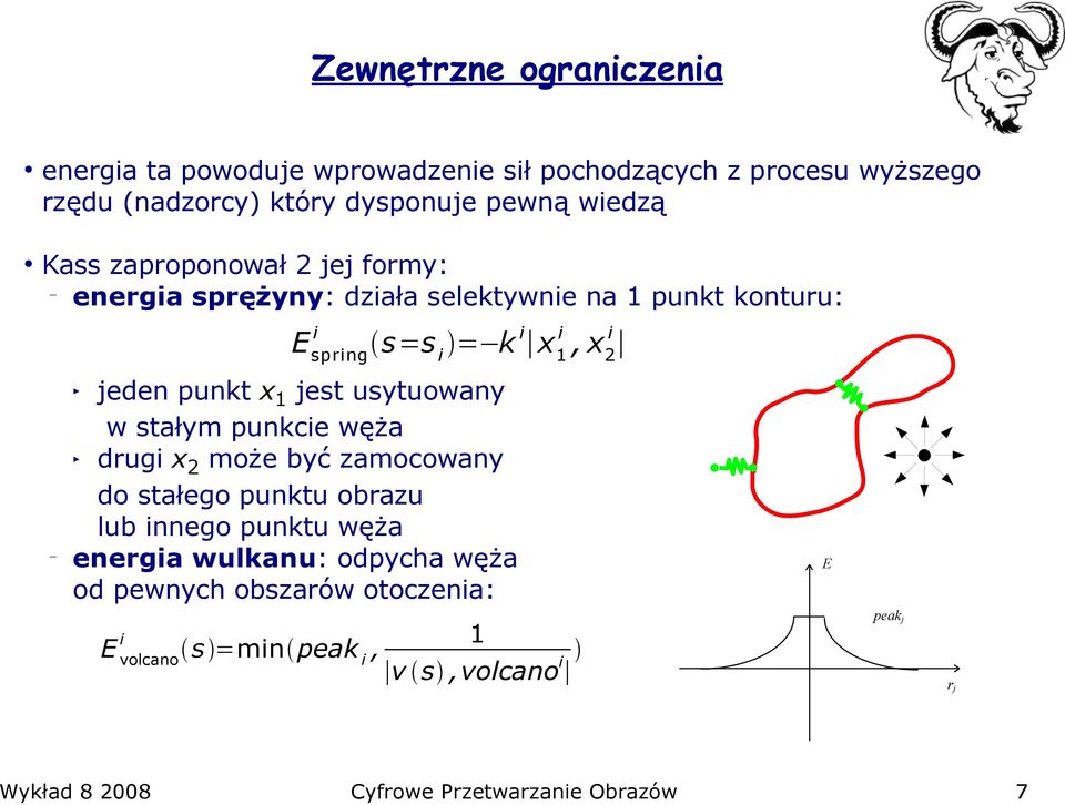 węża drugi x 2 może być zamocowany do stałego punktu obrazu lub innego punktu węża energia wulkanu: odpycha węża od pewnych obszarów