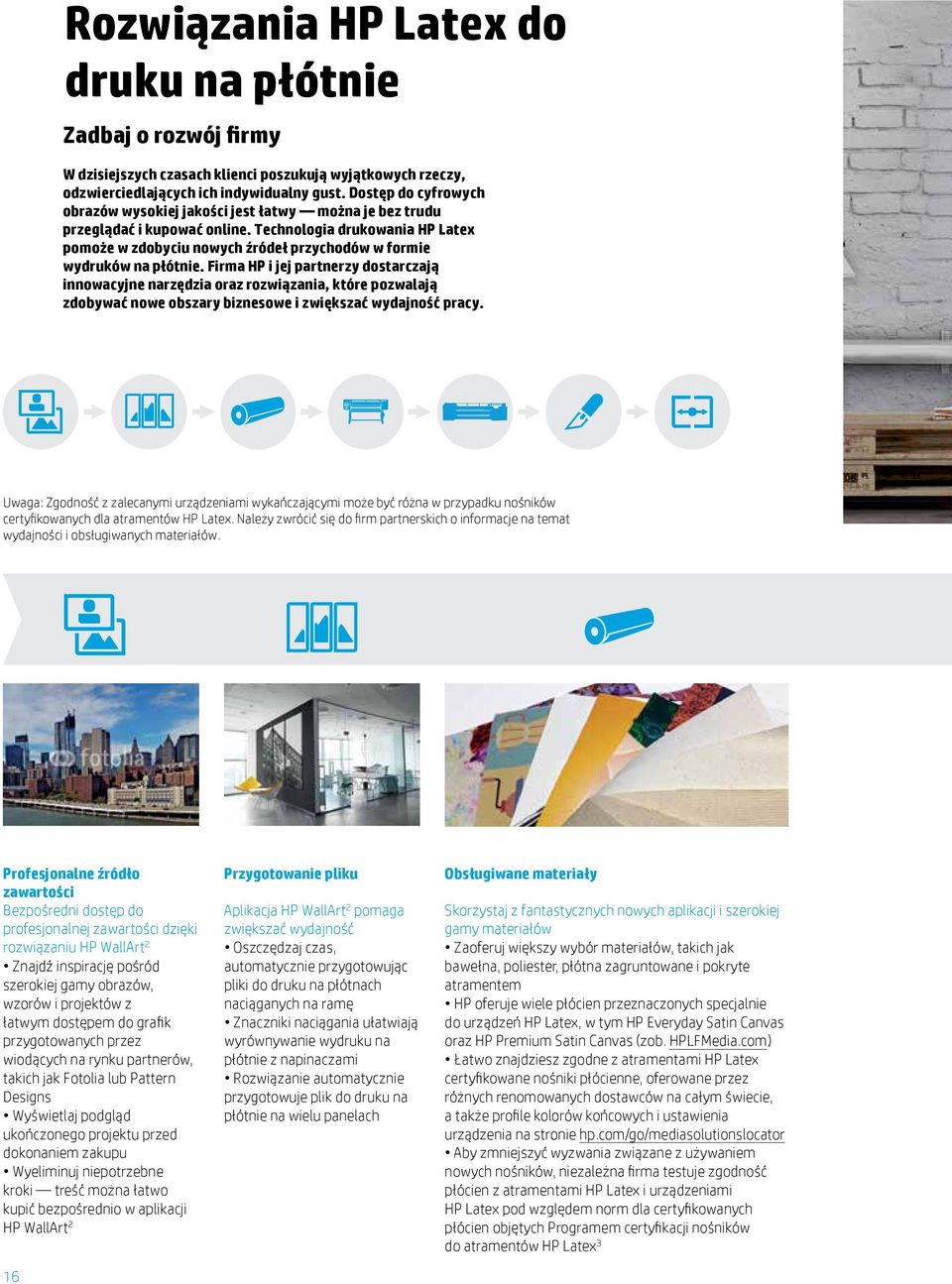 Technologia drukowania HP Latex pomoże w zdobyciu nowych źródeł przychodów w formie wydruków na płótnie.