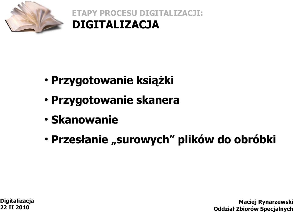 książki Przygotowanie skanera