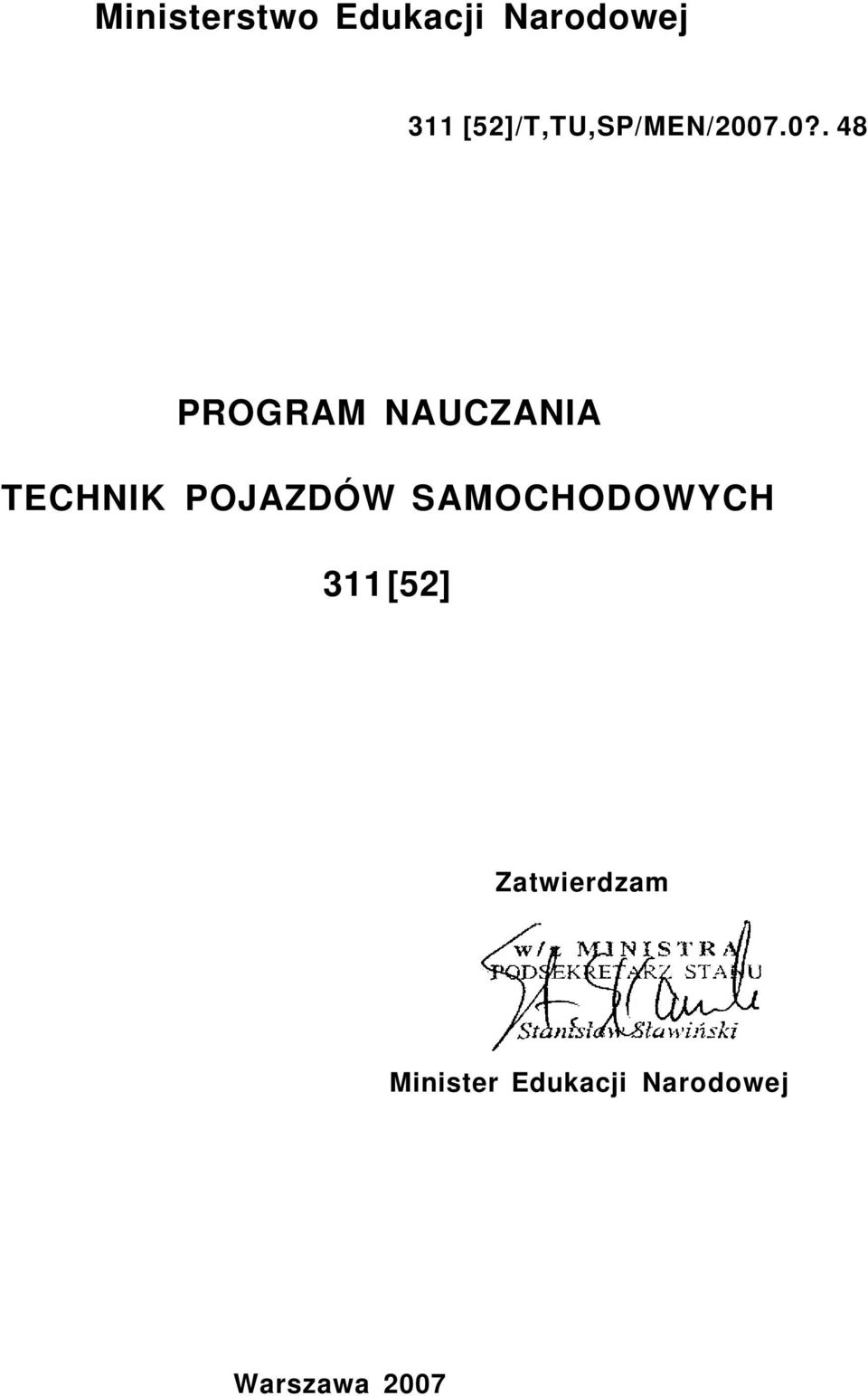 7.0?. 48 PROGRAM NAUCZANIA TECHNIK POJAZDÓW