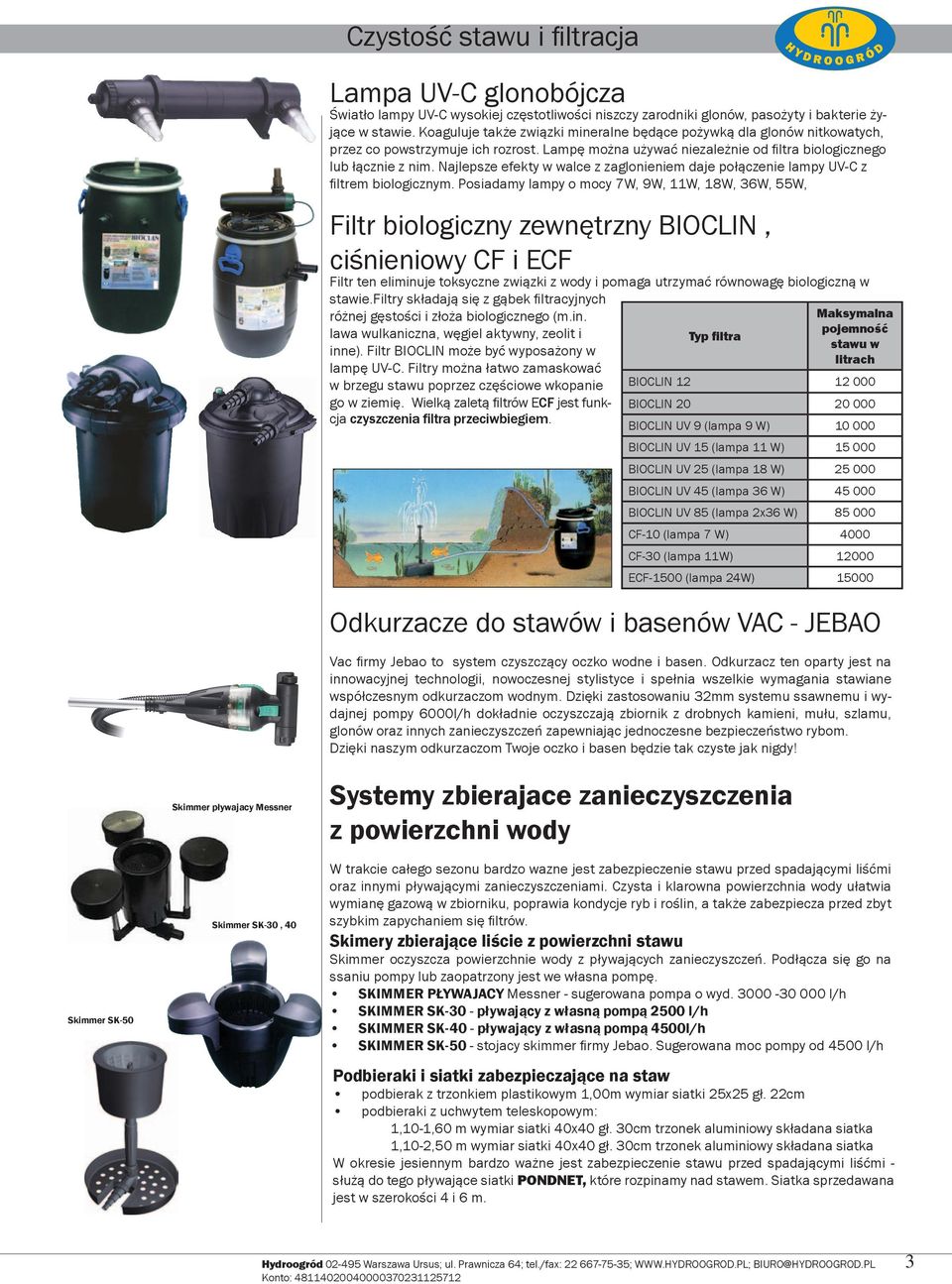 Najlepsze efekty w walce z zaglonienie daje połączenie lapy UV-C z filtre biologiczny.