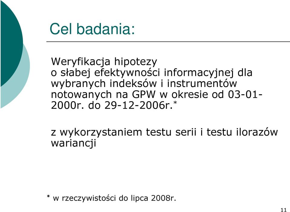GPW w okresie od 03-01- 2000r. do 29-12-2006r.