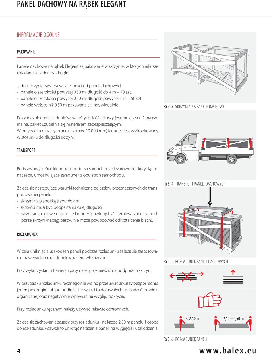 panele węższe niż 0,50 m pakowane są indywidualnie RYS. 3.