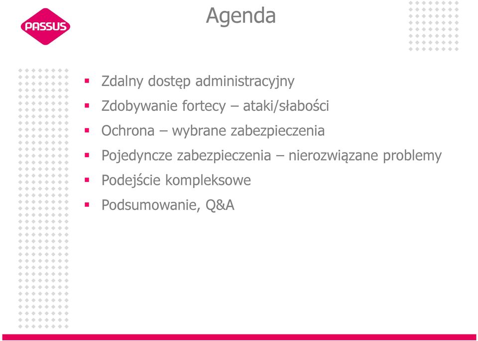 zabezpieczenia Pojedyncze zabezpieczenia