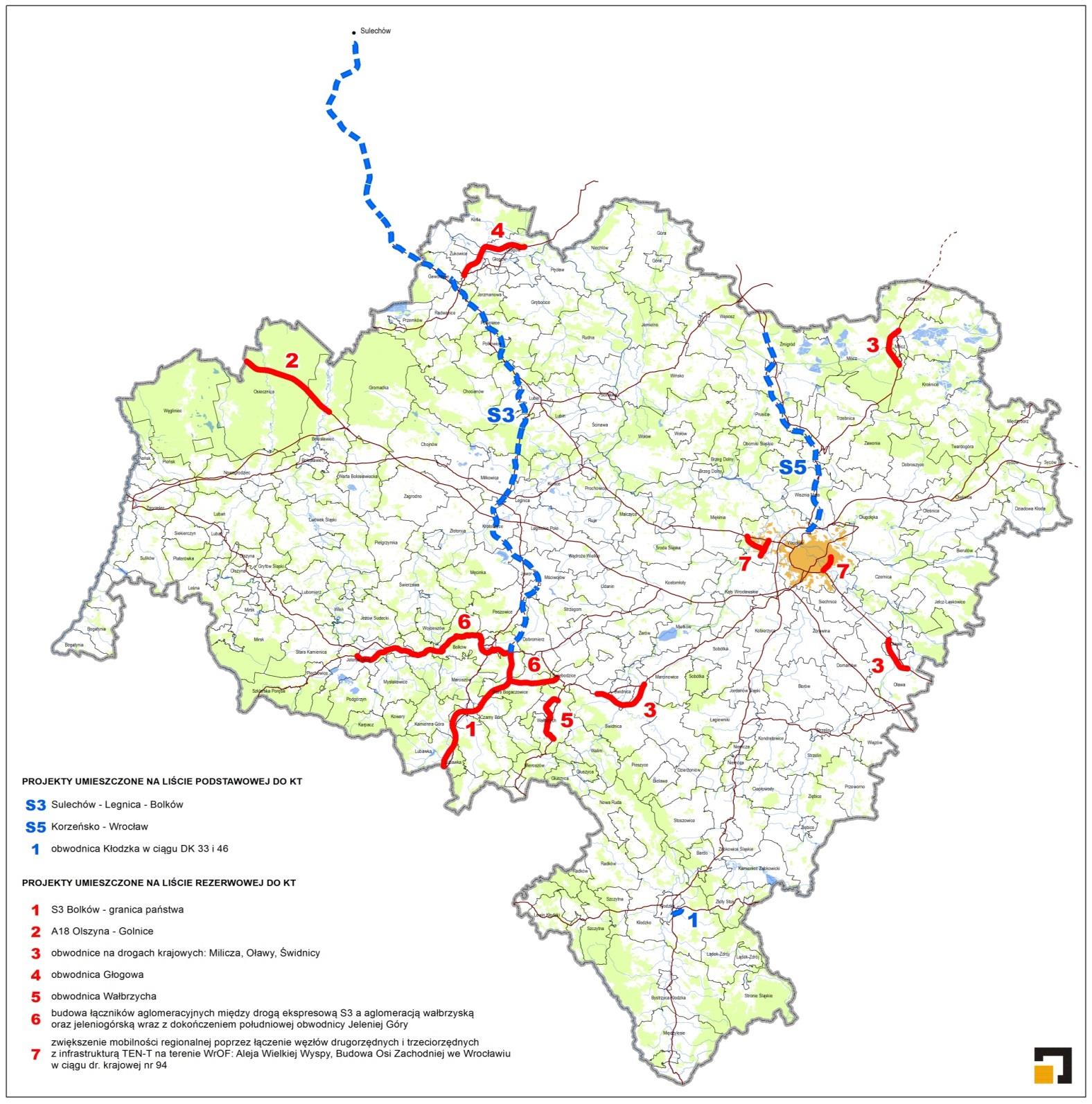 Przedsięwzięcia priorytetowe ujęte w Kontrakcie