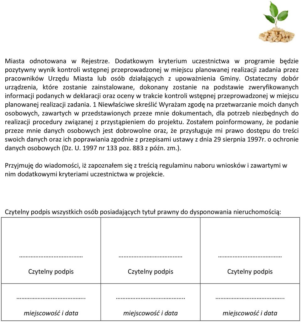 upoważnienia Gminy.