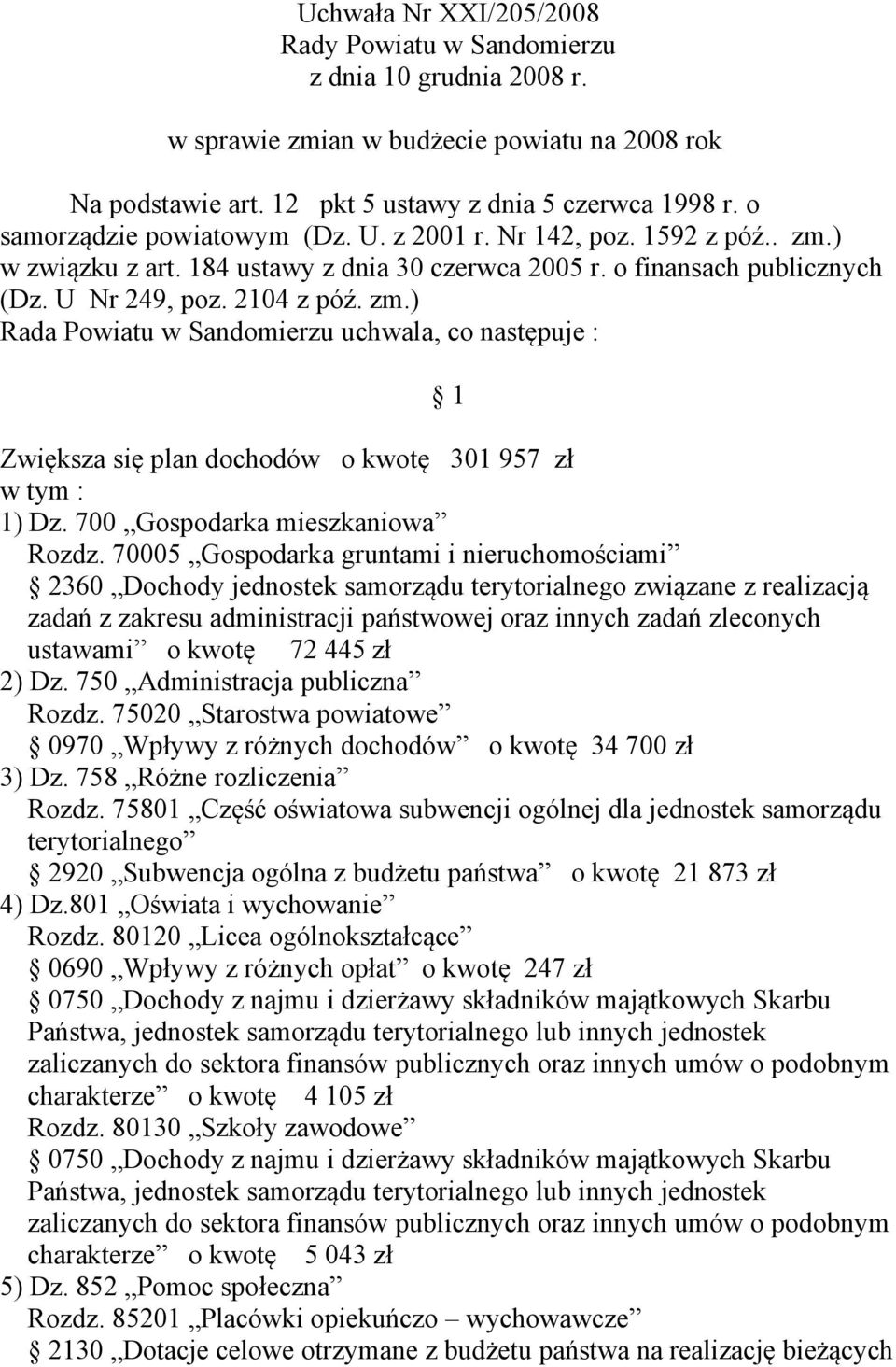 700 Gospodarka mieszkaniowa Rozdz.