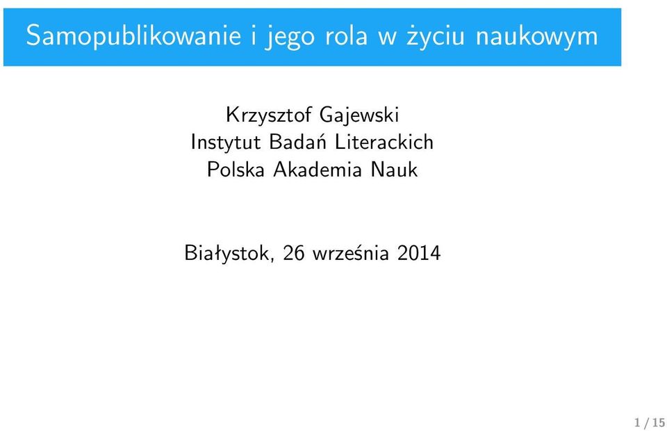 Badań Literackich Polska Akademia