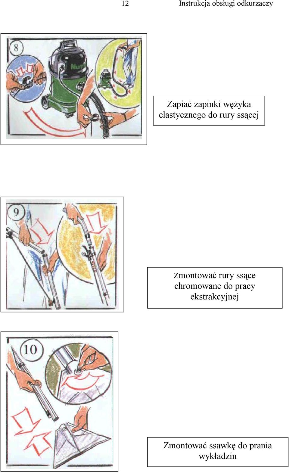 Zmontować rury ssące chromowane do