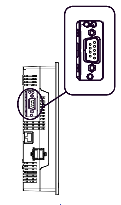 AGP-3xxx- CA1M (Moduł CANopen dla HMI) Panel po za standardowymi portami takimi jak COM1, COM2, ethernet, USB wyposaŝony jest w