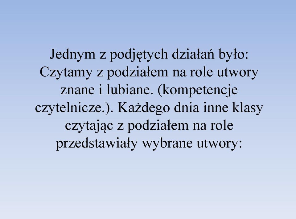 (kompetencje czytelnicze.).