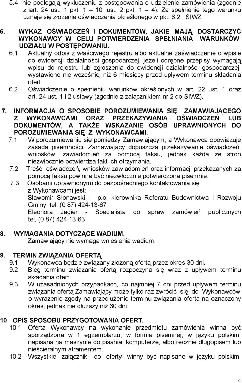 2 SIWZ. 6.