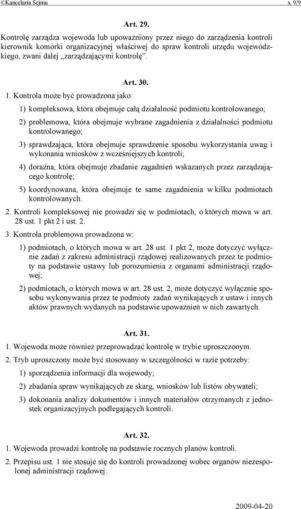 Art. 30. 1.