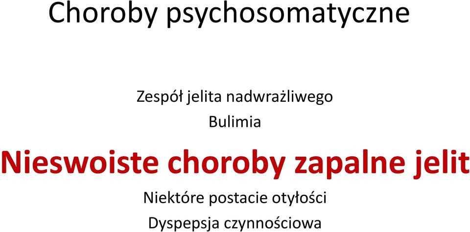 Nieswoiste choroby zapalne jelit