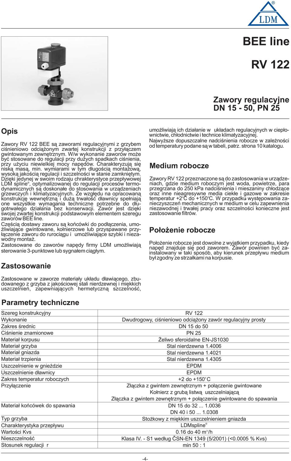 wymiarami w tym d³ugœci¹ mnta w¹, wysk¹ jakœci¹ regulacji i szczelnœci w stanie zamkniêtym.