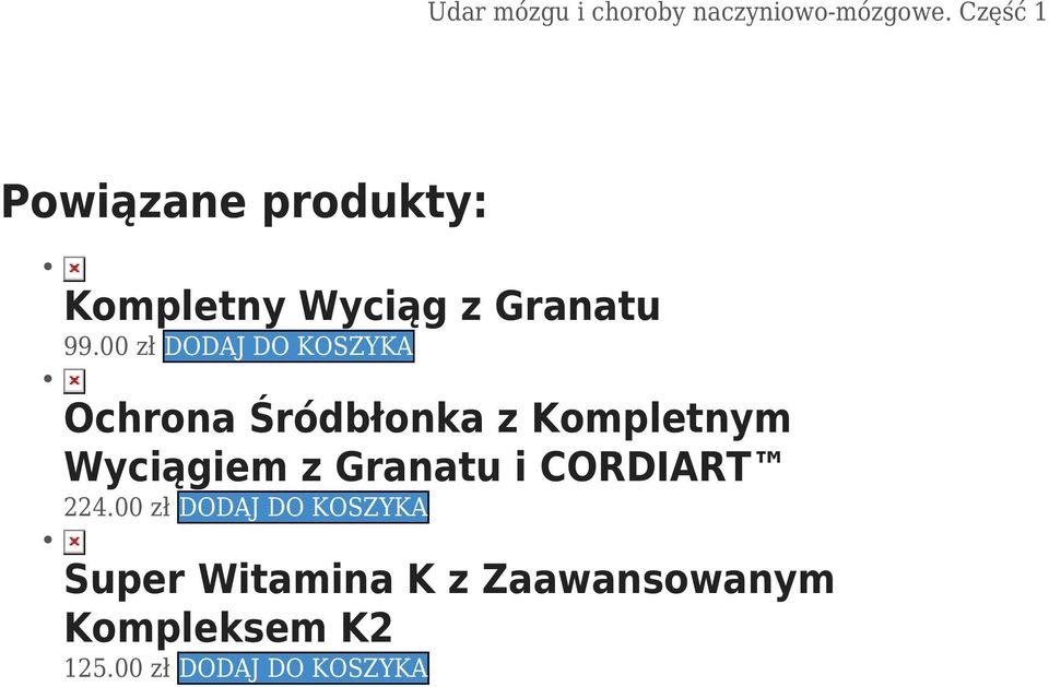 Wyciągiem z Granatu i CORDIART 224.