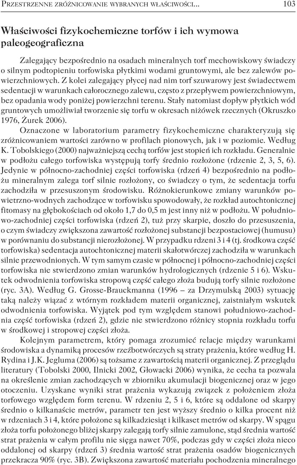 gruntowymi, ale bez zalewów powierzchniowych.