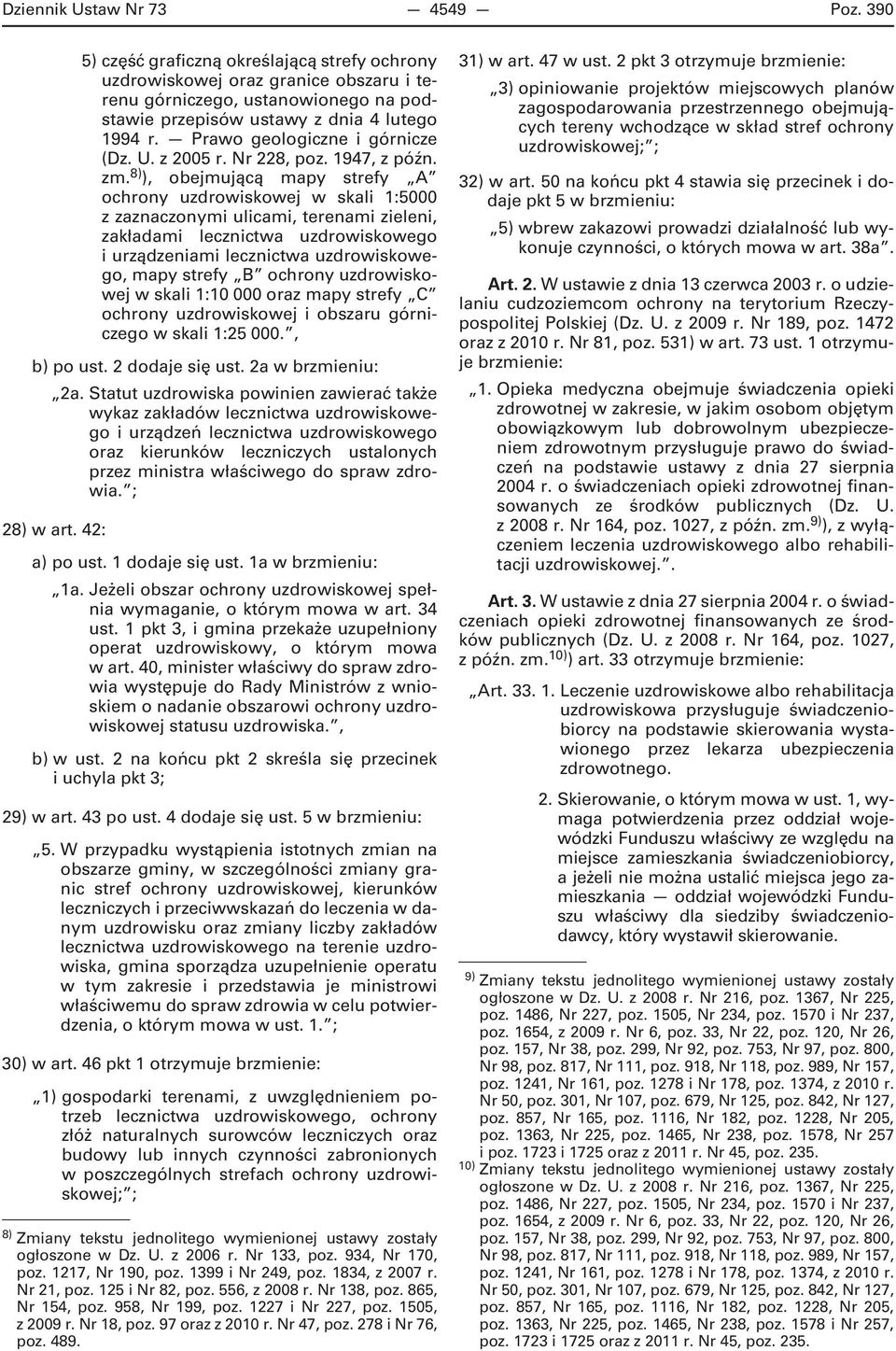 Prawo geologiczne i górnicze (Dz. U. z 2005 r. Nr 228, poz. 1947, z późn. zm.