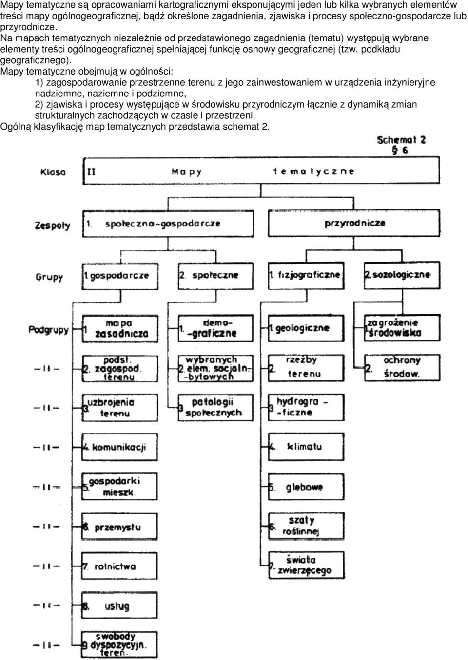 Na mapach tematycznych niezale nie od przedstawionego zagadnienia (tematu) wystpuj wybrane elementy treci ogólnogeograficznej spełniajcej funkcj osnowy geograficznej (tzw.