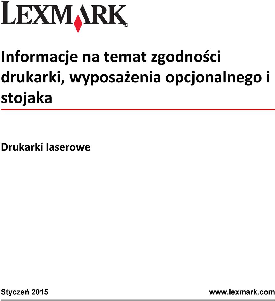 opcjonalnego i stojaka